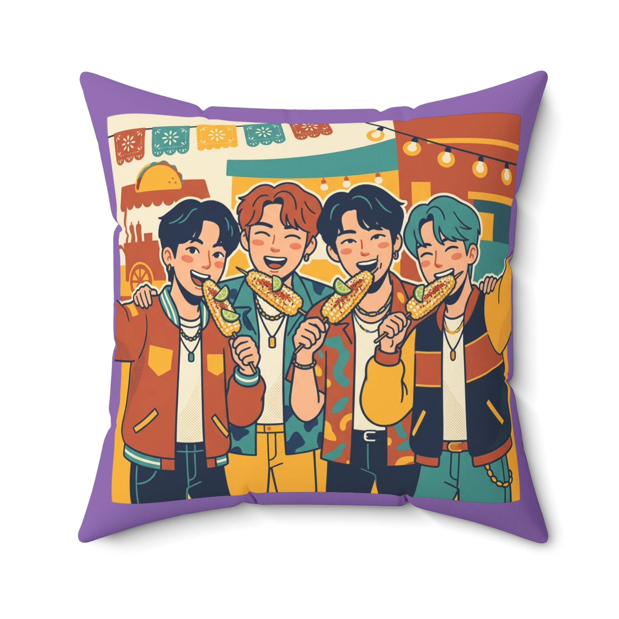 Spun Polyester Square Pillow
