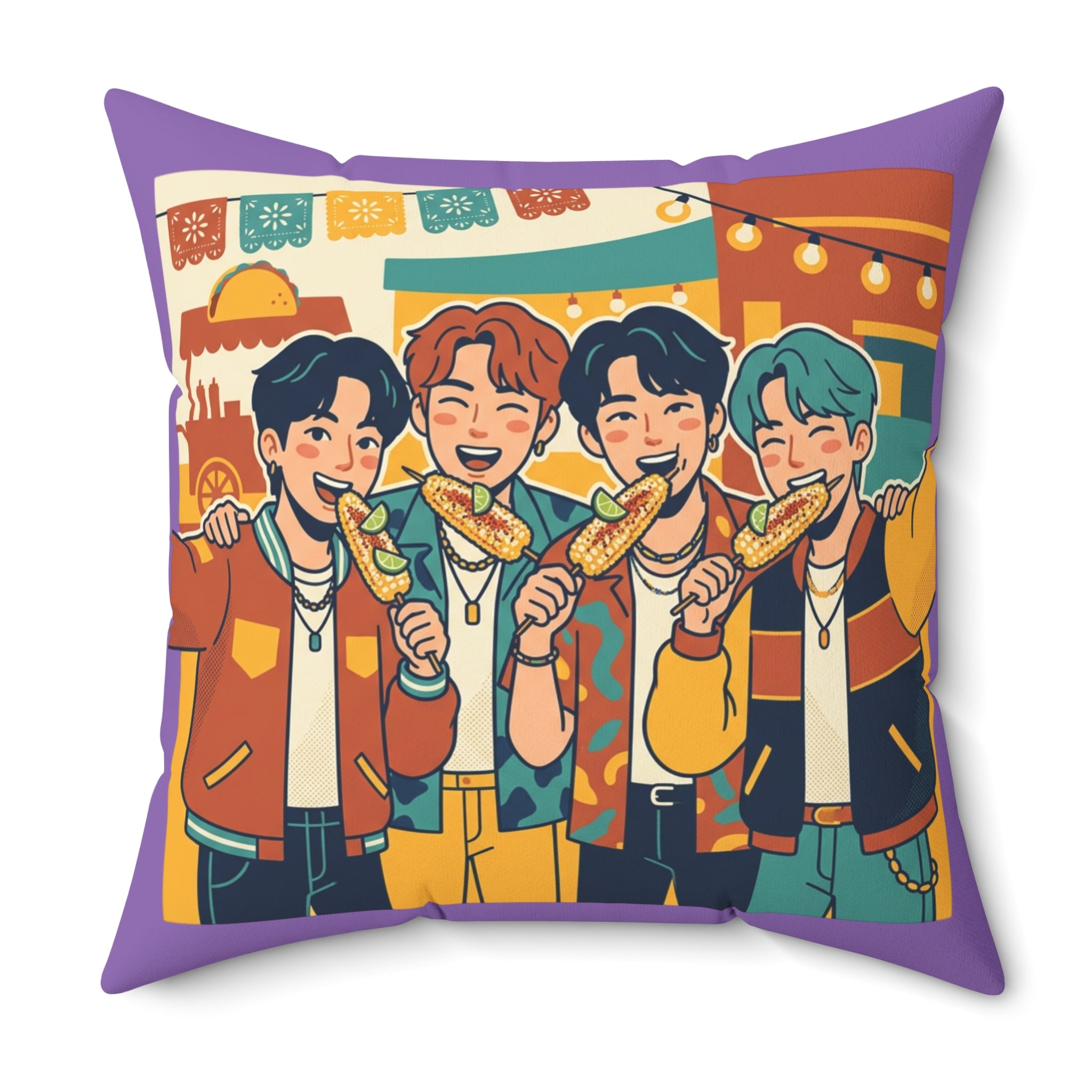 Spun Polyester Square Pillow